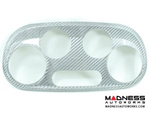 FIAT 500 Temperature Control Panel - White Candy Carbon Fiber